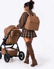 BEIS The Everyday Diaper Bag Camel Nylon