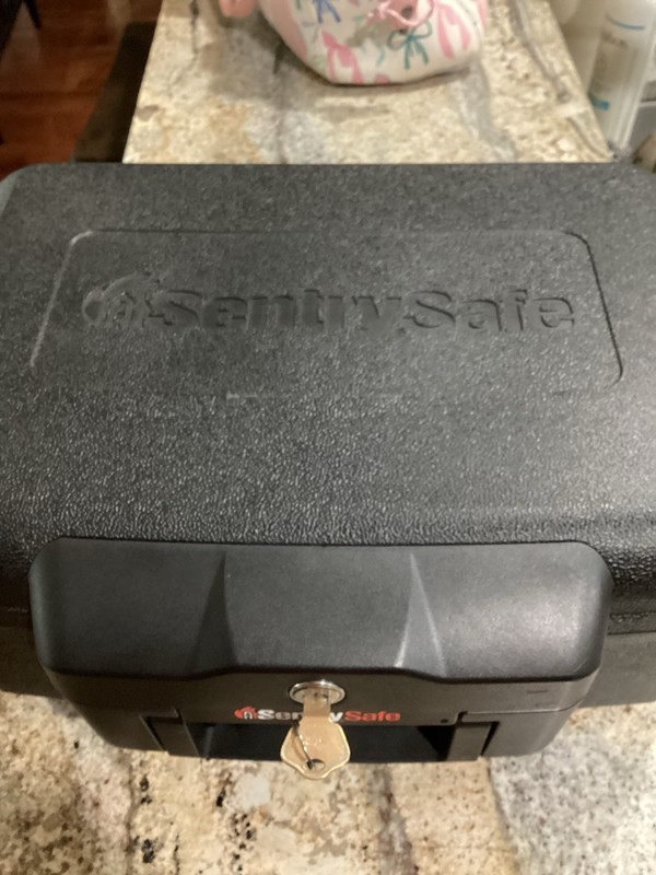 SentrySafe Fireproof Safe Box 0.18 cu ft - Black