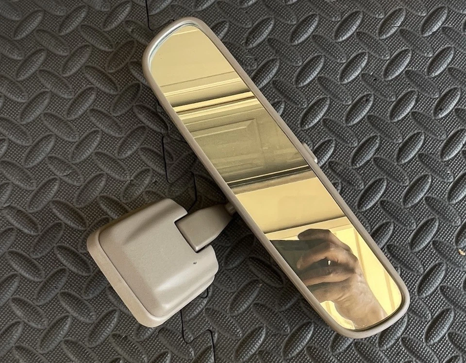 原始设备制造商 1993 - 1998 年丰田 T100 后视后视镜内部棕褐色 — 第 3/4 张图片