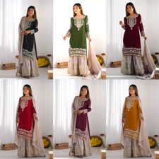 Faux Georgette Readymade Salwar Kameez Suit Indian Party Wear Dress Stitched