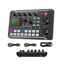 Streaming Live Sound Card and Audio Interface W/ DJ Mixer  Voice Changer