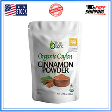 True Organic Pure Ceylon Cinnamon Powder, 1 lb, Premium Grade, Gluten Free