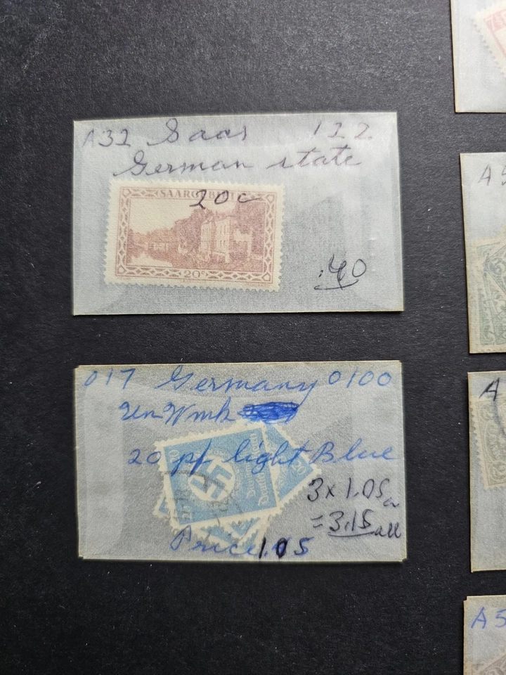 Germany & German States Stamp Lot. Labeled in Glassine envelopes. CV $548.35 - Image 2 of 4