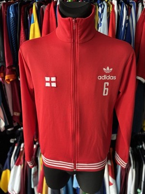 England rote Jacke Fußball Trikot 2004 Adidas Langarm Trikot Gr. M
