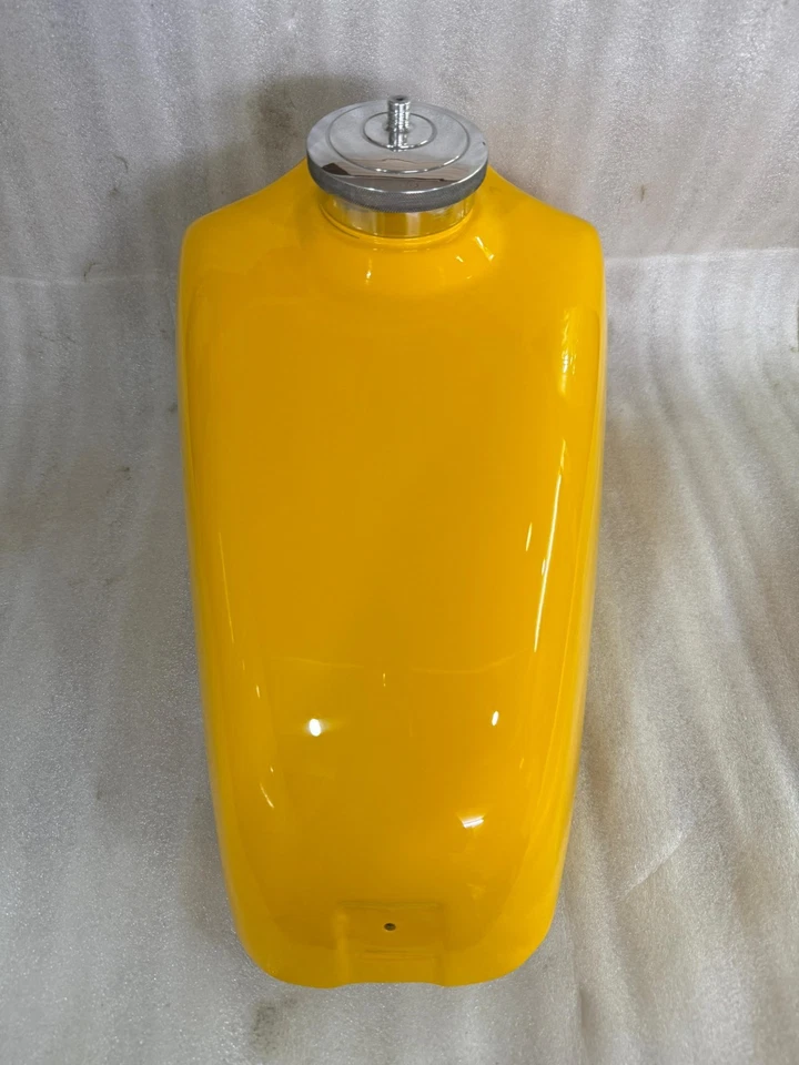 Suzuki RM250 RM250 C2 1978 1/2 Pintura Amarilla Aluminio Combustible Gasolina Tanque + Tapa Foto 3 de 4