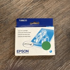 Genuine Epson Cyan Ink Cartridge T0602 NEW/SEALED 10/07