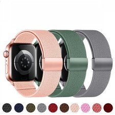 Magnetic Elastic Nylon Band Strap for Apple Watch 11 10 9 SE 40/44/42/46/49mm