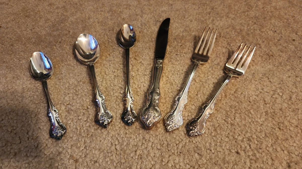 International Silver Antique US Silver-Plated Flatware Sets for