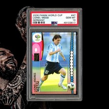 messi W杯 psa鑑定済カード panini 2006 他 Panini World Cup 2006 Germany Lionel Messi Rookie #47 PSA BGS 9.5