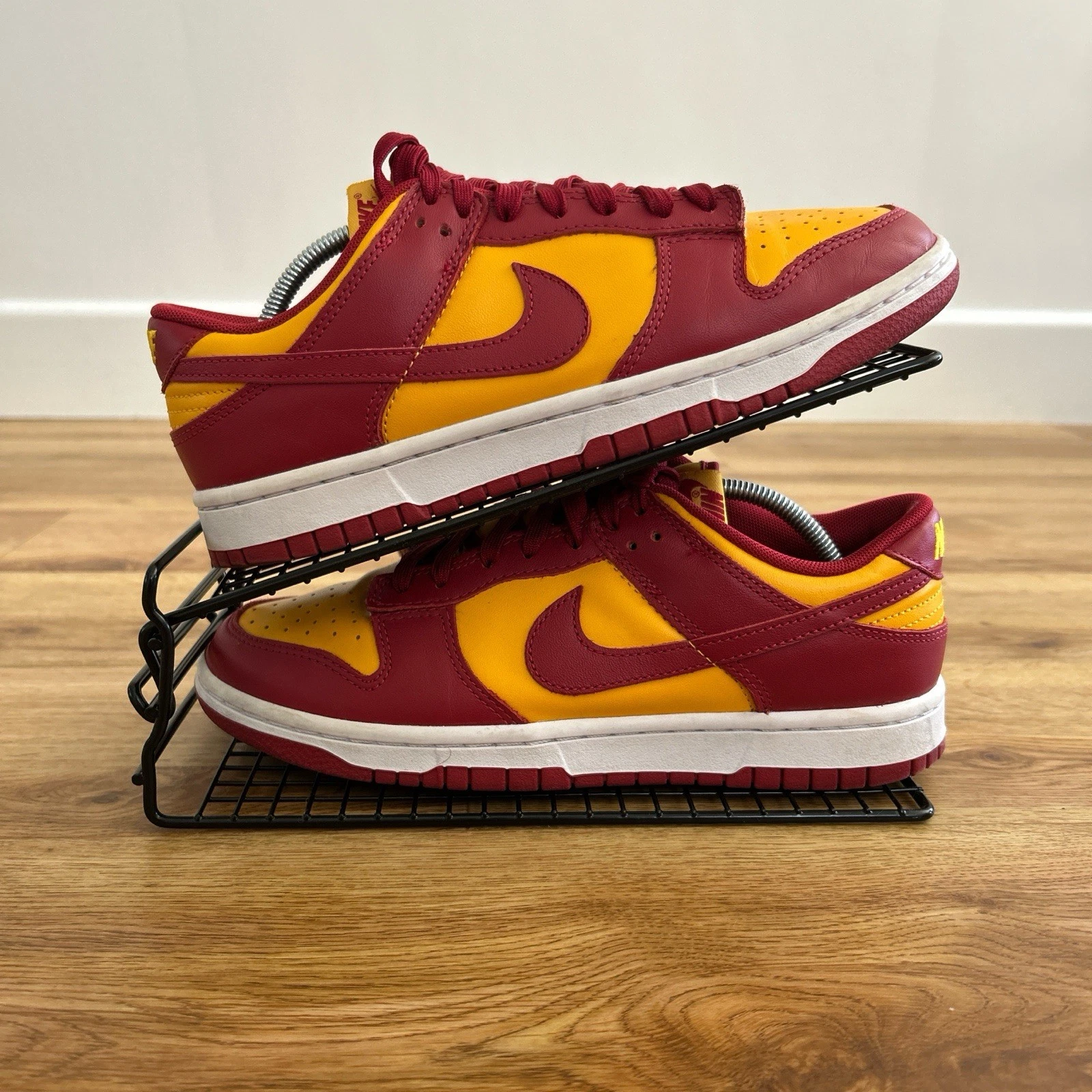 Nike Dunk Low Scarpe da Ginnastica Uomo Retro Midas Oro Rosso (Appena Indossate!)