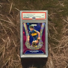 2025 Prizm FIFA Club World Cup Diego Maradona Legendary Purple Pandora /49 PSA 9