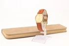 Vintage 1991 N MINT Seiko Dolce 8N41-7030 Gold Round HAQ Quartz Mens Watch JAPAN