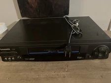 Panasonic PV-9662 Omnivision 4-Head VCR Recorder VHS Player Blue Line No Remote