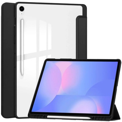 Hülle mit Klappe für Galaxy Tab S10 FE Plus Bizon Case Cover Etui Schwarz