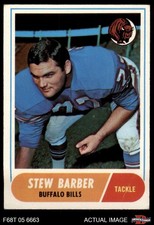 1968 Topps #44 Stew Barber Bills 4 - VG/EX