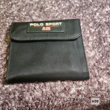 Portafoglio Vintage Polo Sport Ralph Lauren Anni 90 Retrò Uomo Donna Unisex Trifold