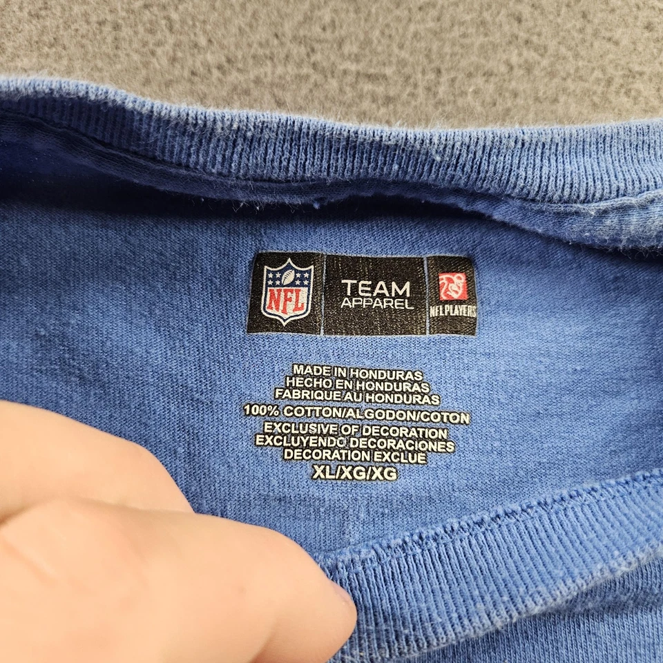 Camisa Detroit Lions Para Hombres XL Azul NFL Fútbol Ndamukong Suh 90 Manga Larga Foto 4 de 4