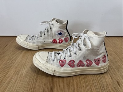 Converse x Comme des Garcons Play High Top Multi Heart Mens 8 Womens 10