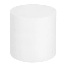 Round Foam Cake Dummy, 8"x 8" White Fake Cake Circles Dummies