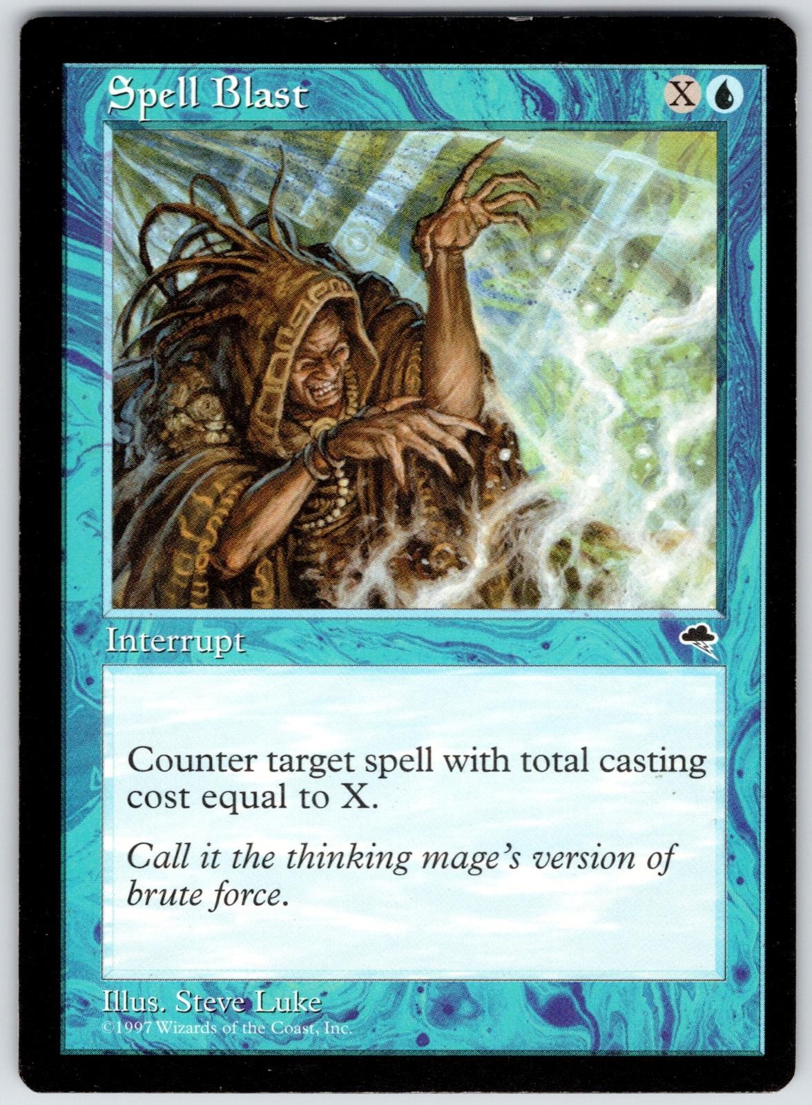 Spell Blast 89 Common Tempest Magic: The Gathering Lightly Played