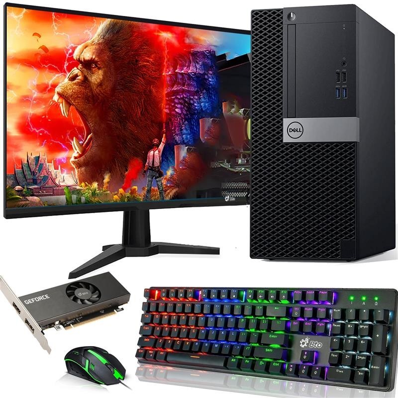 Windowsデスクトップ gaming PC i5 6 th gtx 1050 windows11pro Dell Tower Gaming Desktop PC i5 6th 16GB 1TB SSD Dual 24