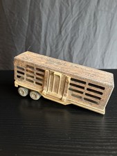Tonka Pressed Steel Trailer Brown Tan Model 811974-A Vintage Farm Toy
