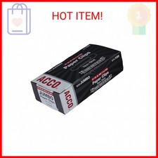 ACCO Jumbo Paper Clips, Non-Skid, Premium, Steel Wire, 20 Sheet Capacity, Silver