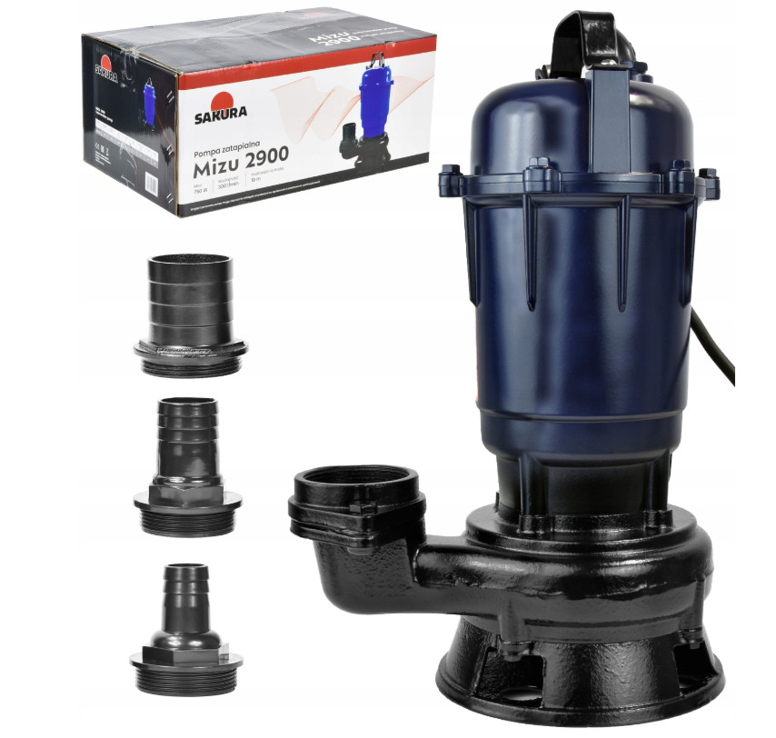 Pompe immergée SAKURA MIZU 2900 à broyeur intégré 750W pour eaux usées denses