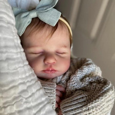 Full Silicone Baby Doll-20 in Reborn Baby Dolls Silicone Full Body Vinyl, Rea...