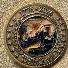 3D Embossed  1776-2026  Independence 250th Anniversary Coin