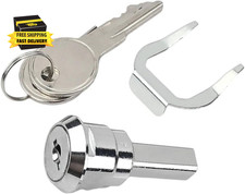 Silver Universal Toolbox Lock, Cabinet Cam Lock, 180  Rotation Unlocking, Cabine
