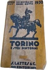 GUIDA Tascabile TORINO E DINTORNI 1930 LATTES EREDI BOTTA  CON FOTO cm 13x8 
