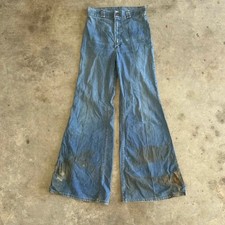 Vintage 60s Wrangler Flared Denim Jeans Size 29x32