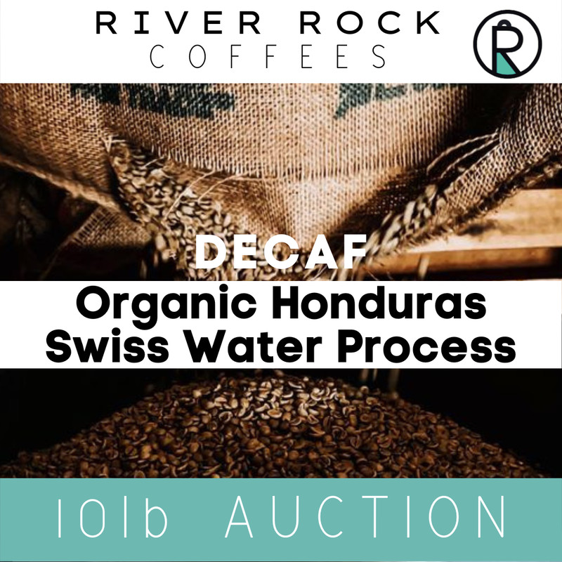 10lbs ORGANIC DECAF COFFEE BEANS - SWISS WATER - UNROASTED - GREEN