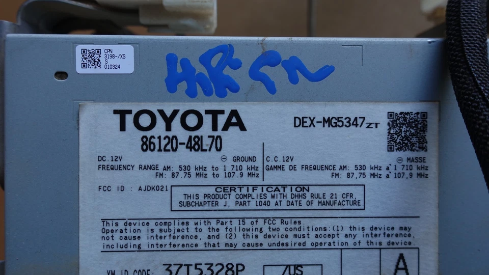 2010-2012 LEXUS RX450 HYBRID Heater A/C Radio Navigation Control OEM 86120-48l70 - Image 4 of 4