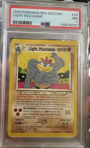 Light Machamp (1st Edition) graded PSA 7 for sale on eBay