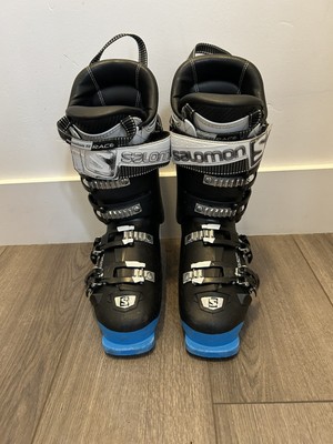 Salomon X Max 120 Black Blue Alpine Downhill Ski Boots Men's Size 24.5