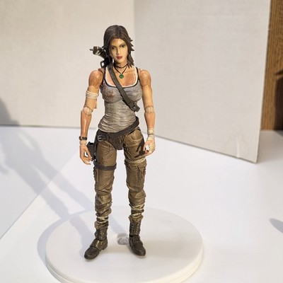 Play Arts Kai Tomb Raider Lara Kroft Loose Figure With Shotgun 8 Inch