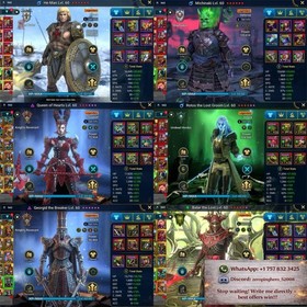 RaidShadowLegends| 14 Mythic|155 Legendary|Endgame|17M Power|Speed 441|1-kay all