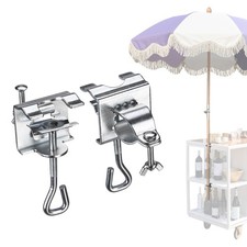 LAGarden Deck Umbrella Mount Clamp Stand Holder for Balcony Railing Bench Fence