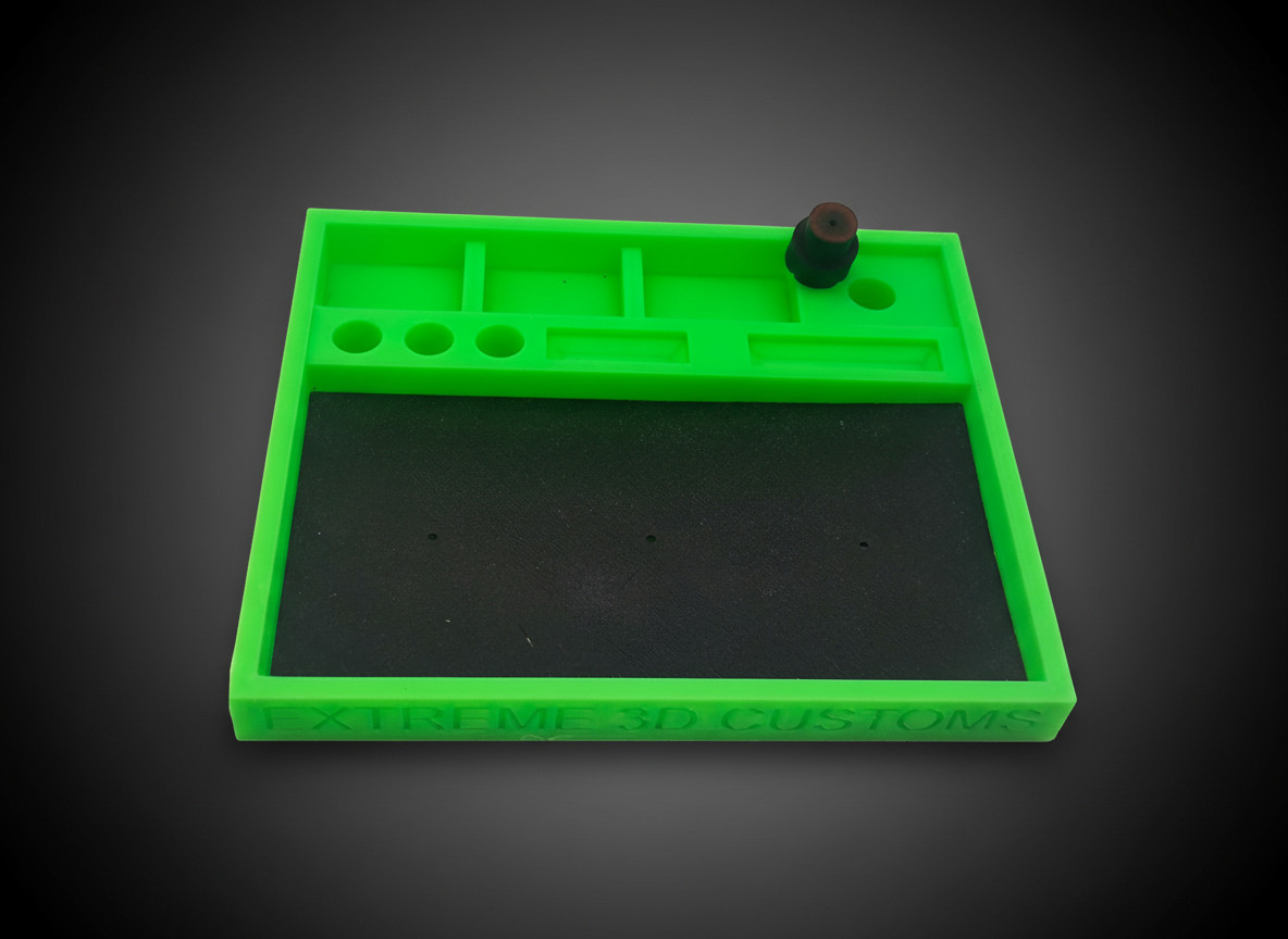 Ho Scale Slot Car Race Tray Green