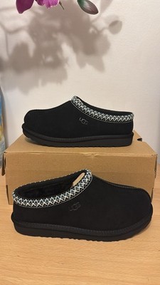 UGG Kinder Tasman Pantolette Hausschuhe - Schwarz | UK 3 | Brandneu mit Etikett im Karton