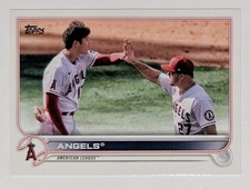 SHOHEI OHTANI 2022 Topps Series One Mike Trout Angels Team #159 50/50 MVP WS