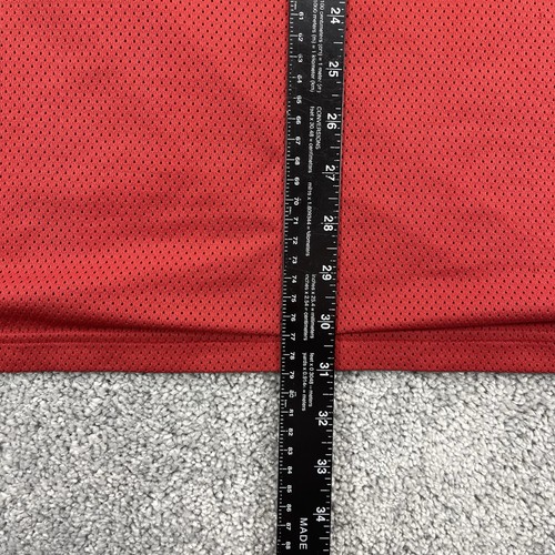 Nike Vintage Mesh Shirt Mens 2XL Red Center Swoosh Sleeveless Gray Tag - Picture 5 of 8