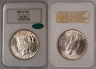 1922-D Peace Dollar NGC MS62 CAC Gen 3 Gold Embossed Fatty