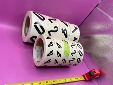 Roll of number stickers Number 0 1 2 3 4