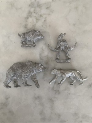 Warhammer Waldelfen Bestienmeister, Bärenschwein und Katze selten