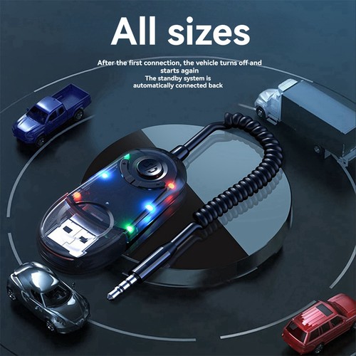 AUX Bluetooth Car Adapter Dongle Cable for Car Speaker Bluetooth Receiver1506 - Afbeelding 7 van 8