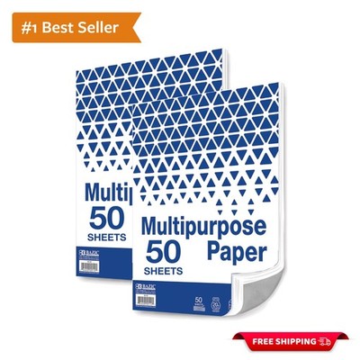 Smooth Finish 8.5'' x 11'' White Paper for All Printers - 160 Sheets Biodegradable