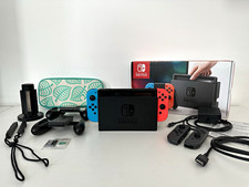 Nintendo Switch Konsole mit Dock, 4 Joy-Cons (Grau/Blau/Rot) + 512GB …